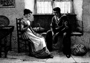 "The Old, Old Story" by William. H. Weatherhead, 1895. Creator: Unknown