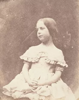 Calotype Negative Collection: [The Photographers Daughter], ca. 1842. Creator: William Henry Fox Talbot