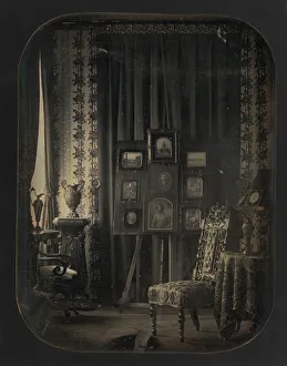 Gros Prints: [The Salon of Baron Gros], 1850-57. Creator: Jean Baptiste Louis Gros