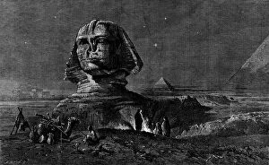 Darkness Collection: 'The Sphinx at Midnight', by Frank Dillon, in the exhibition of the Royal Academy, 1862