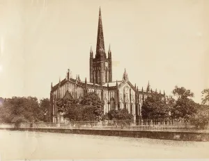 Calcutta Prints: [The St. Pauls Cathedral, Calcutta], 1850s. Creator: Captain R. B. Hill