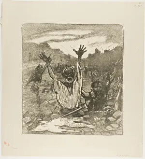 Steinlen Th And Xe9 Prints: The Cry of the Streets!, February 1894. Creator: Theophile Alexandre Steinlen