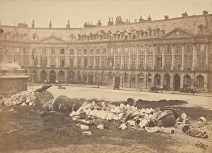 [The Vendome Column After Being Torn Down by the Communards], 1871