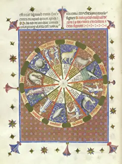 Named Prints: The The Zodiac, last quarter of 14th century. Creator: Unknown