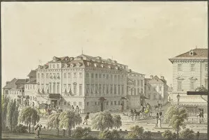 Vienna Gallery: The Theater an der Wien, ca 1816. Creator: Alt, Jakob (1789-1872)