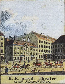 Beethoven Gallery: The Theater an der Wien, Vienna, Early 19th century. Artist: Anonymous