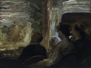 Theatre Play Prints: The Theatre Box. Artist: Daumier, Honore (1808-1879)