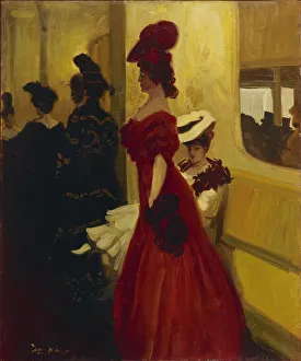 Theatre Play Prints: Theatre Box (Spectatress), 1906. Artist: Minartz, Antoine Guillaume (Tony) (1870-1944)