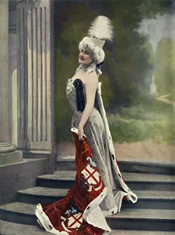 Vaudeville Theatre Prints: Theatre Des Varietes. - Paris Aux Varietes - La Commere. - Mlle. Saulier, 1904