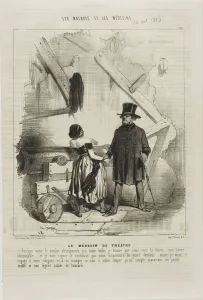 The Theatre Doctor (plate 25), 1843. Creator: Charles Emile Jacque The Theatre Doctor (plate 25), 1843. Creator: Charles Emile Jacque