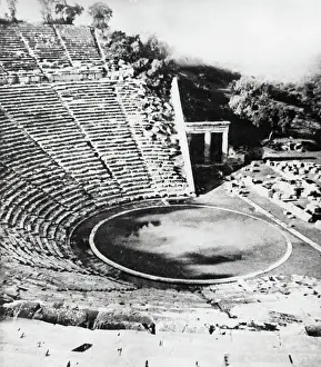 Unesco Prints: Theatre of Epidaurus, Greece, c1955. Creator: Arthur Charles Kirby Ware