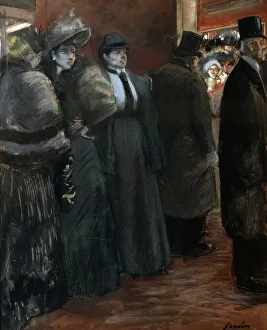 A Theatre Foyer, late 19th or early 20th century. Artist: Jean Louis Forain