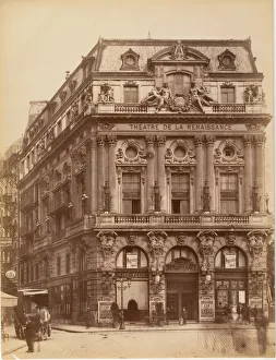 Stonework Prints: [Theatre de la Renaissance], 1890. Creator: Unknown