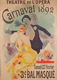 Carnival Prints: Theatre De L'opera 'Carnival 1892 Samedi 27 Fevrier 3e Bal Masque, 1892