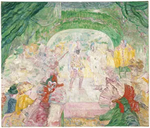 Theatre of Masks, 1908. Artist: Ensor, James (1860-1949)