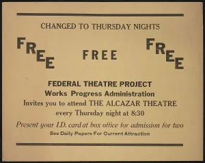 Free Prints: Theatre poster, Los Angeles, Los Angeles, [193-]. Creator: Unknown