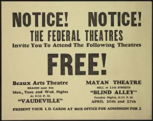 Free Prints: Theatre poster, Los Angeles, Los Angeles, [193-]. Creator: Unknown