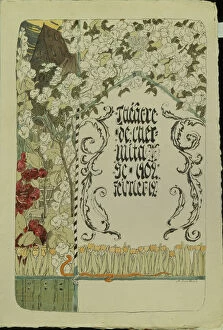 Golovin Gallery: Theatre programme for the theatre play Faust, 1902. Artist: Golovin