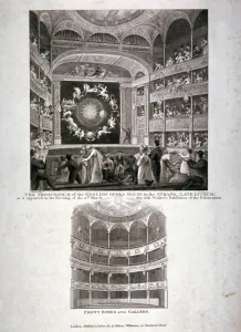 Edward Francis Prints: Theatre Royal English Opera House, Westminster, London, 1817. Artist: James Stow