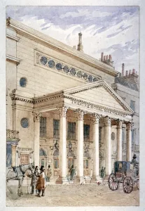 Theatre Royal Prints: The Theatre Royal, Haymarket, Westminster, London, c1840. Artist: James Findlay