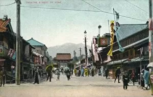 Theatre Street of Kobe, c1900