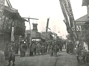 Theatre Street, Yokohama, Japan, 1895. Creator: Unknown