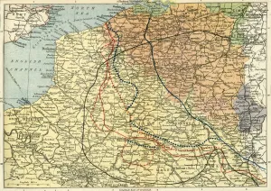 The Theatre of War on the Western Front, (c1920). Creator: Unknown The Theatre of War on the Western Front, (c1920). Creator: Unknown