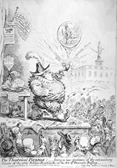 Gillray Collection: The Theatrical Bubble... 1851