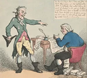 Ragged Gallery: A Theatrical Candidate, 1797. 1797. Creator: Thomas Rowlandson