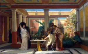 Theatrical Rehearsal in the House of an Ancient Rome Poet, 1855