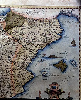 Theatrum Orbis Terrarum by Abraham Ortelius, Antwerp, 1574, map of the Kingdom