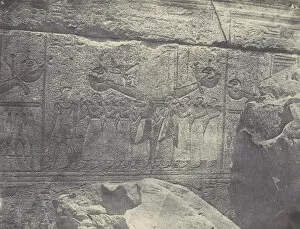 Granite Gallery: Thebes. Palais de Karnak. Sculptures exterieures du Sanctuaire de granit, 1850