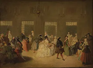Carnival Prints: Theme from the Venetian Carnival-In the Parlatory of the Monastery