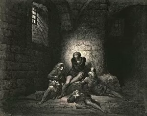 Dante Aligheri Gallery: Then, not to make them sadder, I kept down my spirit in stillness, c1890