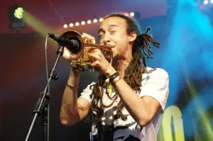 Theo Croker, Love Supreme Jazz Festival, Glynde Place, East Sussex, 2015. Artist: Brian O Connor