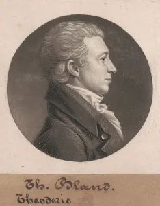 Theodorick Bland, 1804. Creator: Charles Balthazar Julien Fevret de Saint-Memin