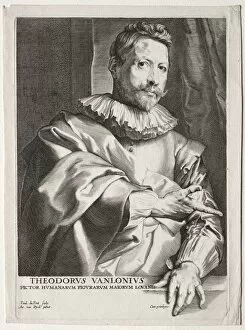 Anthony Van Dyck Flemish Collection: Theodorus VanLonius. Creator: Paulus Pontius (Flemish, 1603-1658)