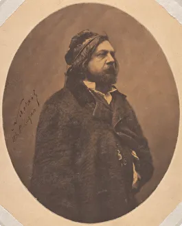 Gautier Theophile Prints: Theophile Gautier, ca. 1856. Creator: Nadar