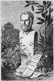 Lyceum Prints: Theophrastus, Ancient Greek philosopher and scientist, 1866