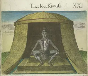 Dirk Prints: Ther Idol Kivvasa, (Kiwasa) 1618. Creator: Theodor de Bry
