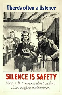 The National Archives Prints: There's often a listener. Silence is safety