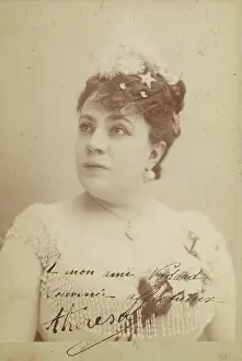 Cut Flower Prints: Theresa, about 1895. Creator: Paul Nadar