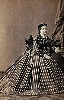 Stripe Prints: Theresa Tietjens, c1860s. Creator: L. Haase & Company