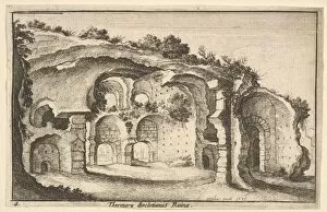 Baths Of Diocletian Collection: Thermaru diocletiani Ruinae (Baths of Diocletian), 1651. Creator: Wenceslaus Hollar