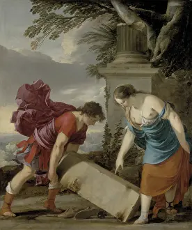 Laurent Prints: Theseus Finding the Sword and the Shoes of his Father