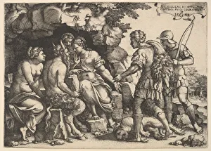 Centaur Gallery: Thetis and Chiron, 1543. Creator: Georg Pencz