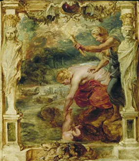 Styx Prints: Thetis dipping the infant Achilles into the river Styx