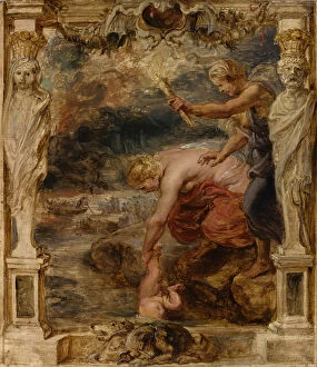 Thetis Dipping the Infant Achilles into the River Styx, c.1635. Creator: Rubens, Pieter Paul