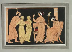 Action Prints: Thetis orders weapons for Achilles from Hephaestus, c1832. Creator: Philipp Veit