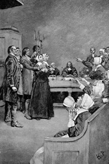 Injustice Prints: TheTrial of a Witch, America, (17th century), 1882